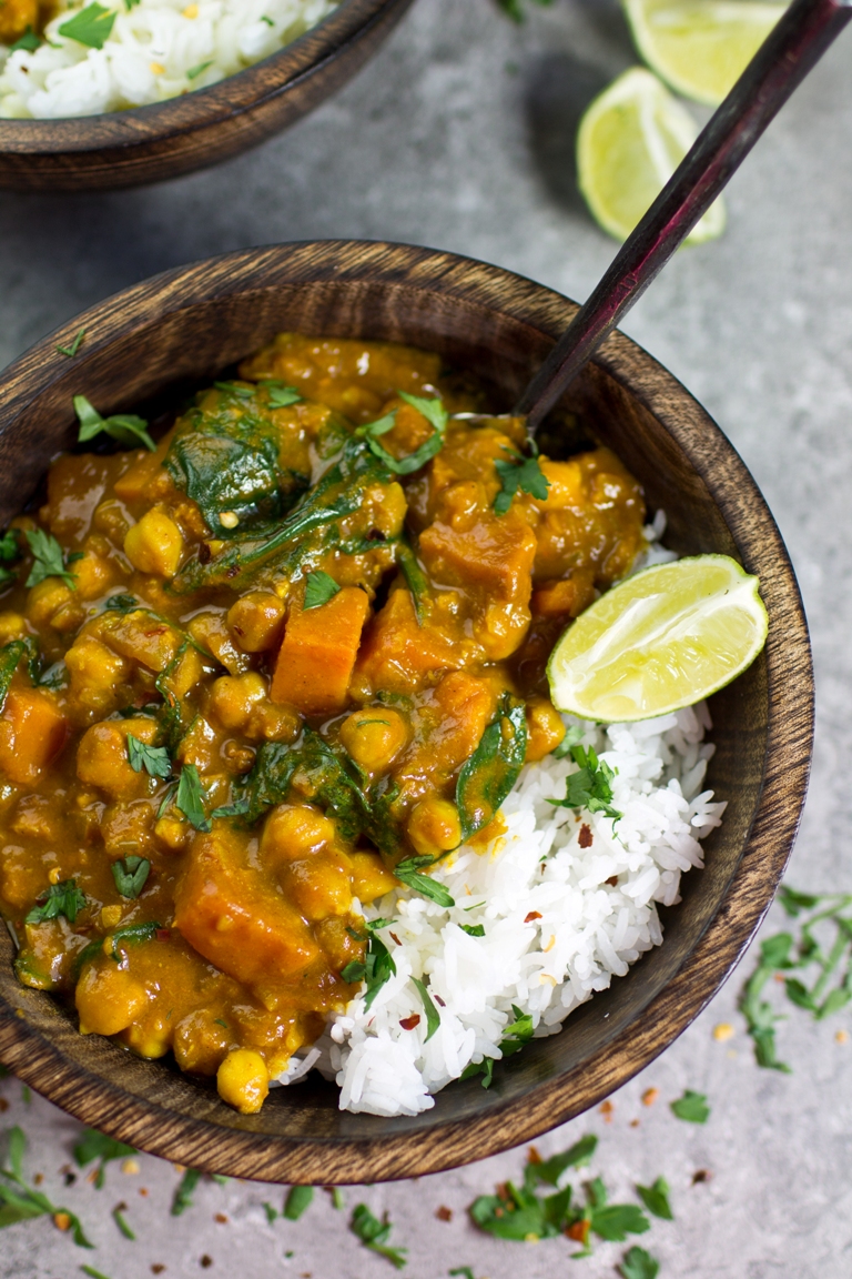 Sweet Potato and Chickpea curry